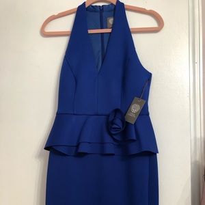 Vince Camuto Blue Peplum Dress